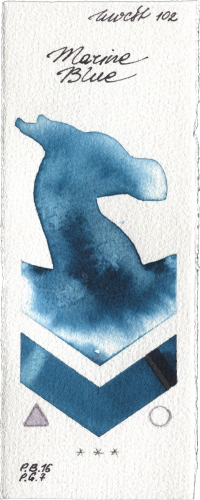 Marine Blue by Holbein Artists Watercolor watercolor swatch