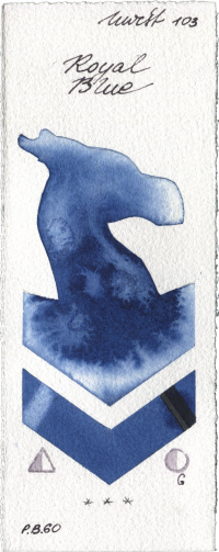 Royal Blue by Holbein Artists Watercolor watercolor swatch