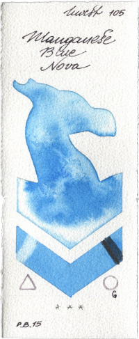 Manganese Blue Nova by Holbein Artists Watercolor watercolor swatch