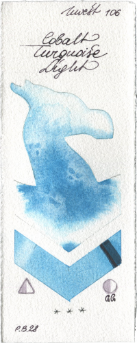 Cobalt Turquoise Light by Holbein Artists Watercolor watercolor swatch