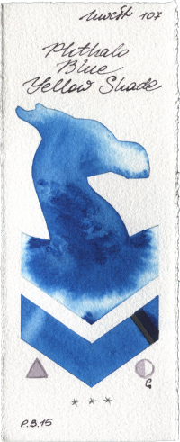 Phthalo Blue Yellow Shade by Holbein Artists Watercolor watercolor swatch