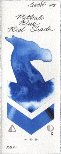 Phthalo Blue Red Shade by Holbein Artists Watercolor watercolor swatch