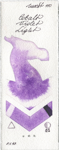Cobalt Violet Light by Holbein Artists Watercolor watercolor swatch
