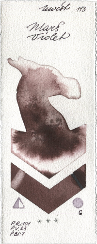 Mars Violet by Holbein Artists Watercolor watercolor swatch