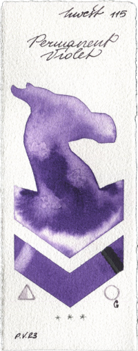 Permanent Violet by Holbein Artists Watercolor watercolor swatch