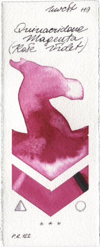 Quinacridone Magenta (Rose Violet) by Holbein Artists Watercolor watercolor swatch