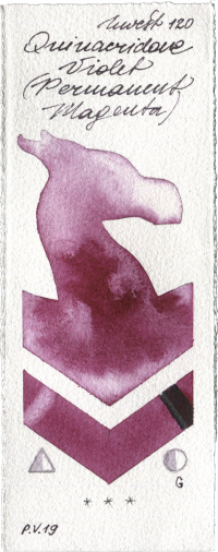 Quinacridone Violet (Permanent Magenta) by Holbein Artists Watercolor watercolor swatch