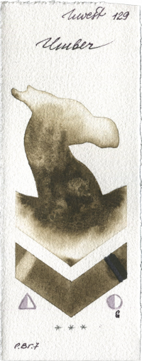 Umber by Holbein Artists Watercolor watercolor swatch