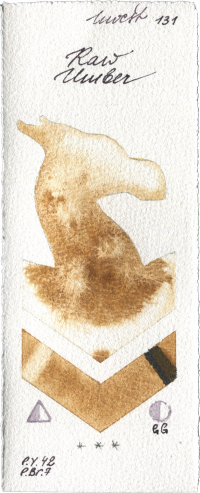 Raw Umber by Holbein Artists Watercolor watercolor swatch