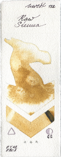 Raw Sienna by Holbein Artists Watercolor watercolor swatch