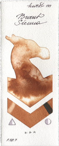 Burnt Sienna by Holbein Artists Watercolor watercolor swatch