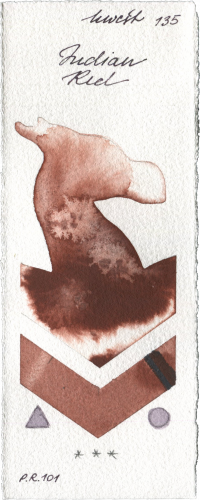 Indian Red by Holbein Artists Watercolor watercolor swatch
