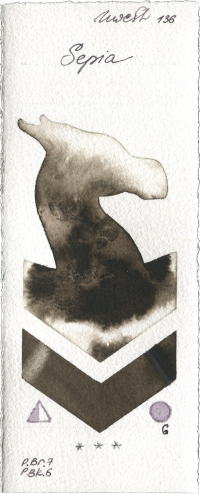 Sepia by Holbein Artists Watercolor watercolor swatch