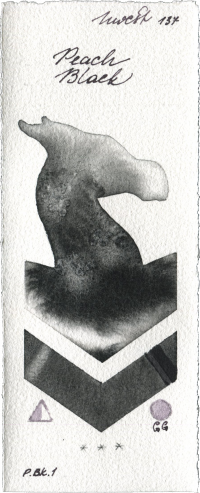 Peach Black by Holbein Artists Watercolor watercolor swatch