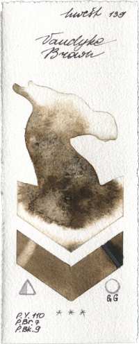 Vandyke Brown by Holbein Artists Watercolor watercolor swatch