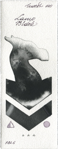 Lamp Black by Holbein Artists Watercolor watercolor swatch