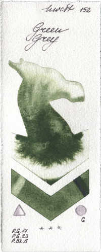 Green Grey by Holbein Artists Watercolor watercolor swatch