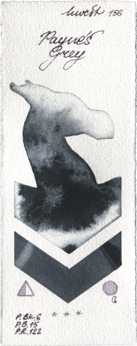 Paynes Grey by Holbein Artists Watercolor watercolor swatch