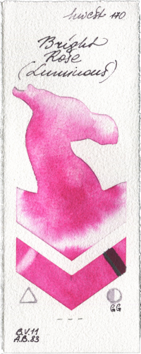 Bright Rose (Luminous) by Holbein Artists Watercolor watercolor swatch