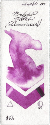 Bright Violet (Luminous) by Holbein Artists Watercolor watercolor swatch