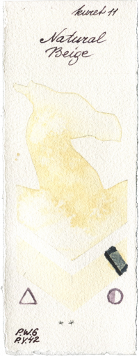Natural Beige by Kuretake Gansai Tambi watercolor swatch