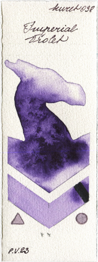 Imperial Violet by Kuretake Gansai Tambi watercolor swatch