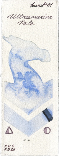 Ultramatire Pale by Kuretake Gansai Tambi watercolor swatch