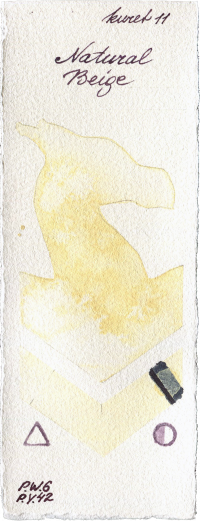 Natural Beige by Kuretake Gansai Tambi watercolor swatch