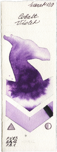 Cobalt Violet by Kuretake Gansai Tambi watercolor swatch