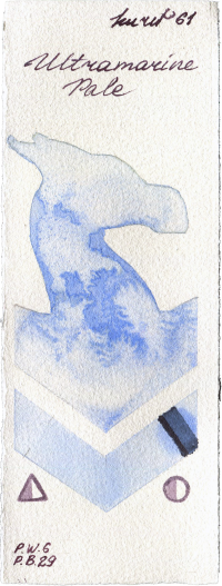 Ultramatire Pale by Kuretake Gansai Tambi watercolor swatch