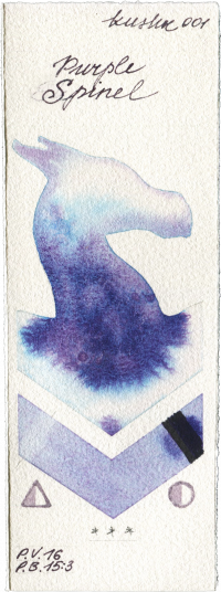 Purple Spinel by Kusakabe watercolor swatch