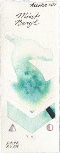 Mint Beryl by Kusakabe watercolor swatch