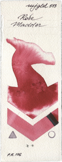 Rose Madder by Mijello Mission Gold watercolor swatch