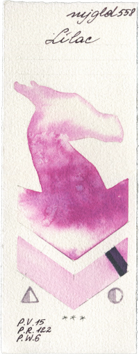 Lilac by Mijello Mission Gold watercolor swatch