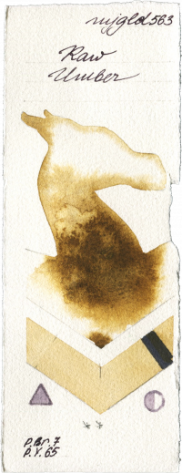 Raw Umber by Mijello Mission Gold watercolor swatch