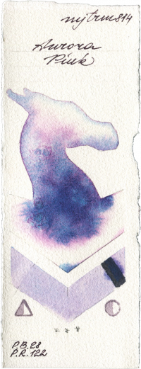 Aurora Pink by Mijello Mission Gold watercolor swatch