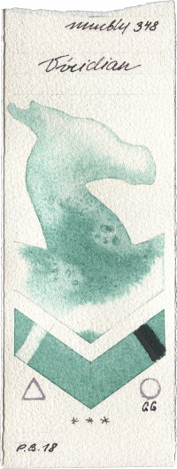 Viridian by Maimeri Blu watercolor swatch