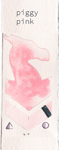 piggy pink by my watercolor swatch