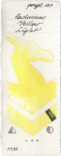 Cadmium Yellow Light by Golden QOR watercolor swatch