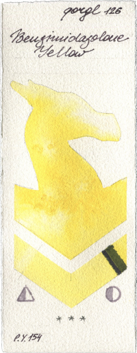 Benzimidazolone Yellow by Golden QOR watercolor swatch