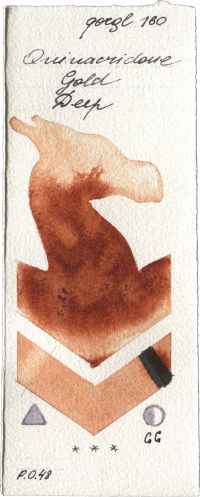 Quinacridone Gold Deep by Golden QOR watercolor swatch