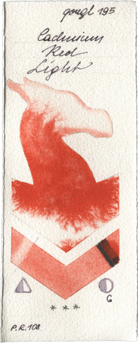 Cadmium Red Light by Golden QOR watercolor swatch