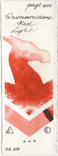 Quinacridone Red Light by Golden QOR watercolor swatch