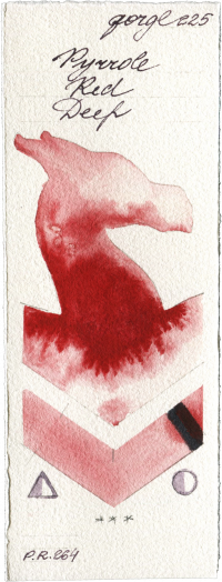 Pyrrole Red Deep by Golden QOR watercolor swatch