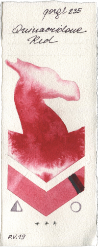 Quinacridone Red by Golden QOR watercolor swatch
