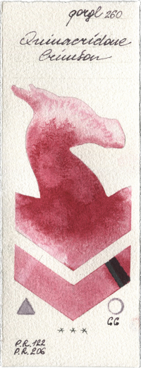 Quinacridone Crimson by Golden QOR watercolor swatch