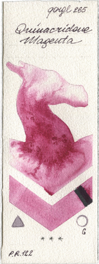 Quinacridone Magenta by Golden QOR watercolor swatch