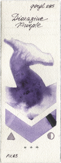 Dioxazine Purple by Golden QOR watercolor swatch