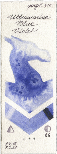 Ultramarine Blue Violet by Golden QOR watercolor swatch