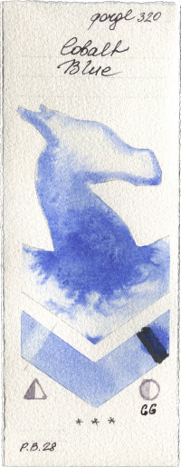Cobalt Blue by Golden QOR watercolor swatch